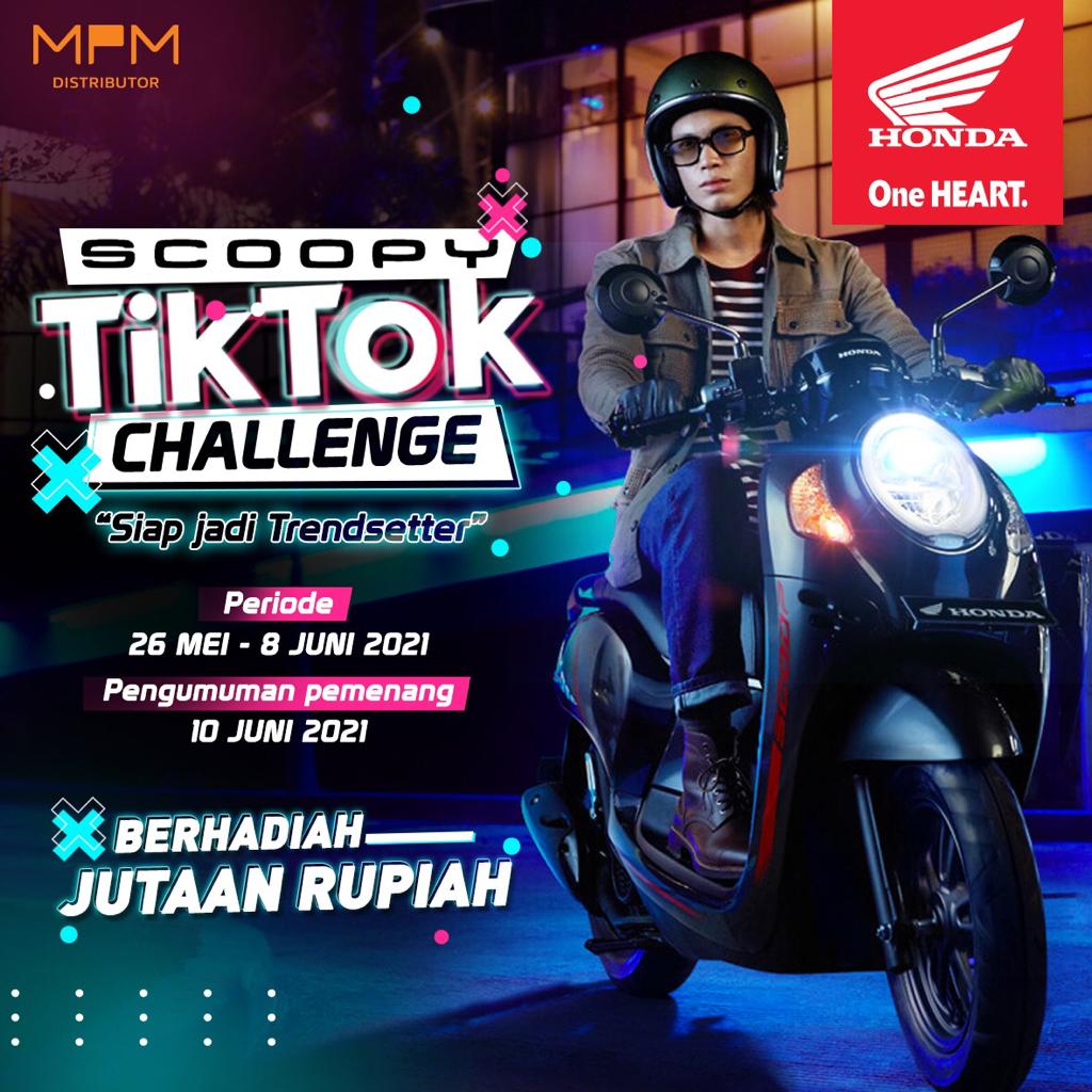 Tantang Kreativitas Anak Muda , MPM Honda Jatim Gelar Scoopy Tik Tok Challenge